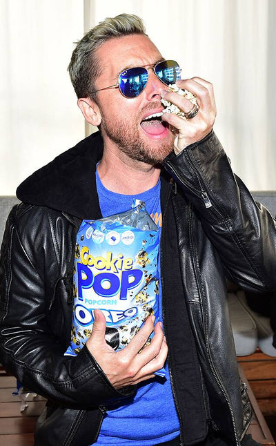 "The NSYNC member celebrates National OREO Day with OREO Cookie Pop..."